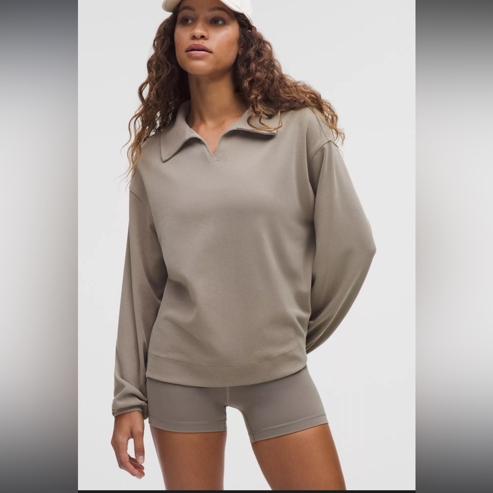 Softstreme Pique Oversized Long-Sleeve Polo Shirt